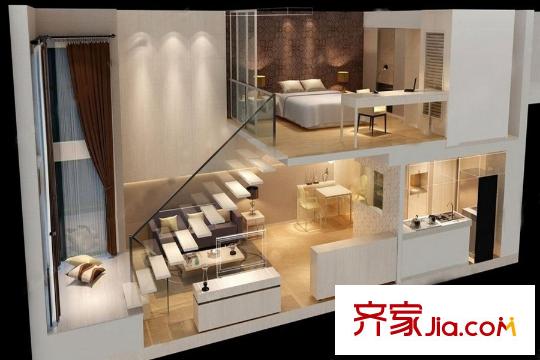 前门金霖府A户型 2室1厅1卫1厨