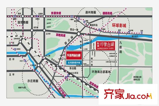 东亚印象台湖区位图
