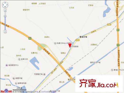 平安家園?寶坻區(qū)交通圖