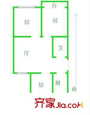 陽(yáng)安里戶(hù)型圖戶(hù)型圖 3室2廳1衛(wèi)1廚