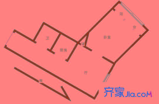 子牙里 1室 戶型圖