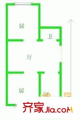 子牙里戶型圖戶型圖 2室1廳1衛(wèi)1廚