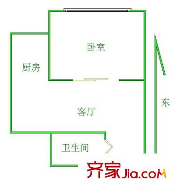 子牙里 1室 戶型圖
