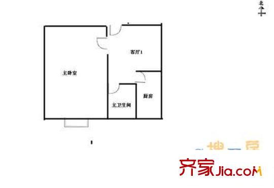 原平里戶型圖戶型圖 1室1廳1衛(wèi)1廚