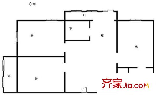 天泉西里戶型圖戶型圖 3室1廳1衛(wèi)1廚