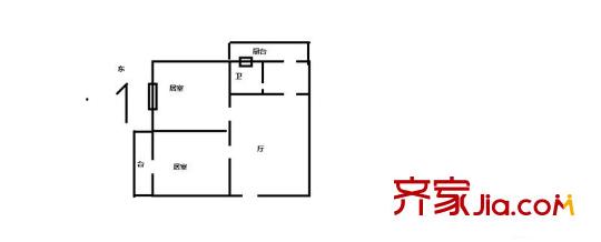 天泉西里 2室 戶型圖
