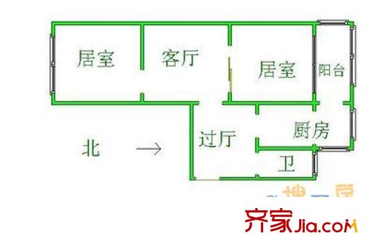 寧城樓戶型圖戶型圖 2室1廳1衛(wèi)1廚