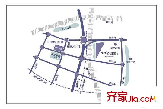萬科公園里二期區(qū)位圖