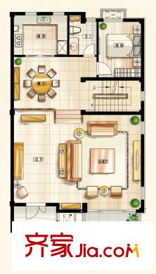 格蘭春晨三期9A戶型二一層 5室3廳5衛(wèi)1廚