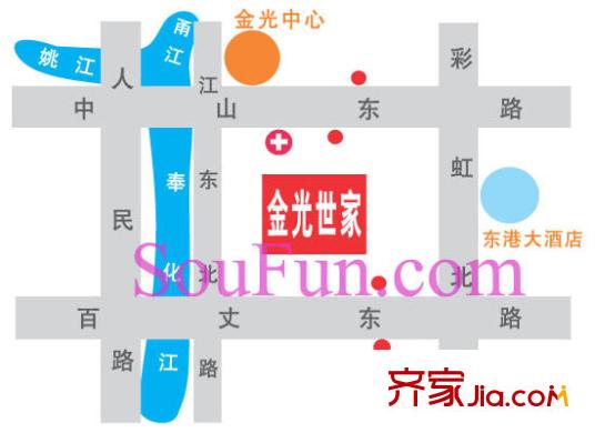 金光世家交通圖