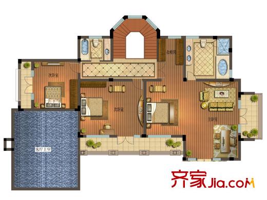 錦誠名仕 3室1廳1衛(wèi)1廚 戶型圖
