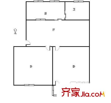 尹江新苑兩室一廳