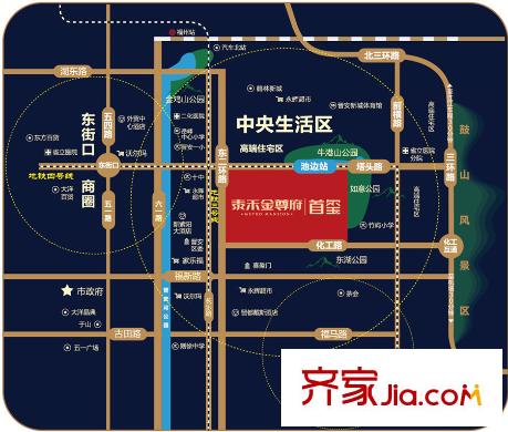 泰禾金尊府?首璽首璽區(qū)位圖