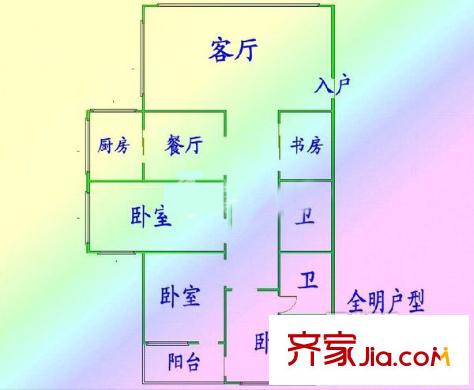 金華公寓 4室 戶型圖