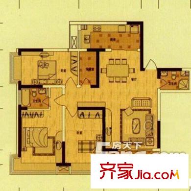 黎明新村玫瑰園 3室戶型圖