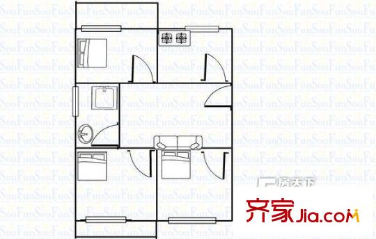 錦江新村 戶型圖