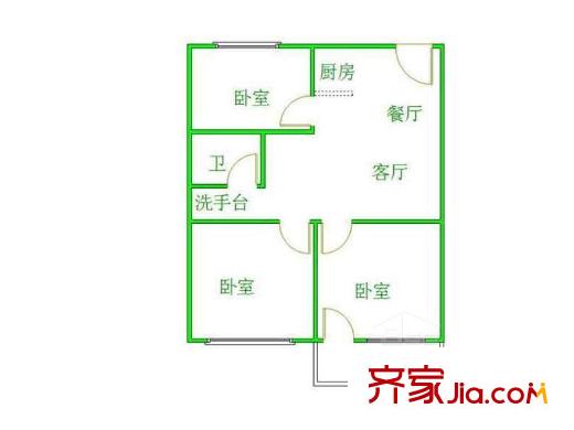 橫巷新村 戶型圖