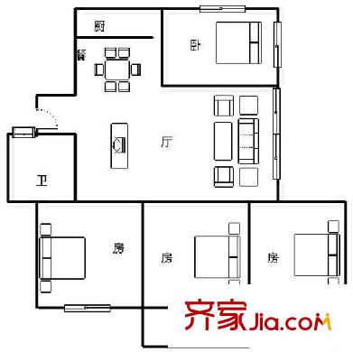 供銷(xiāo)社宿舍（能補(bǔ)天巷0 0室 戶(hù)型圖