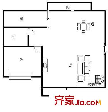 福州豪廷 5室 戶型圖