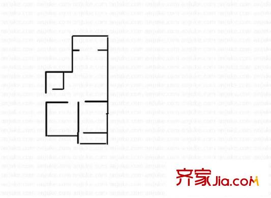 光明港新村 2室 戶型圖