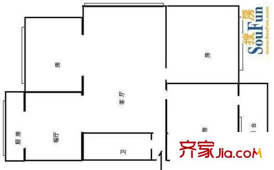 豐洲園 3室 戶型圖