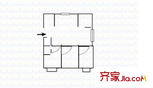 豐洲園 3室 戶型圖