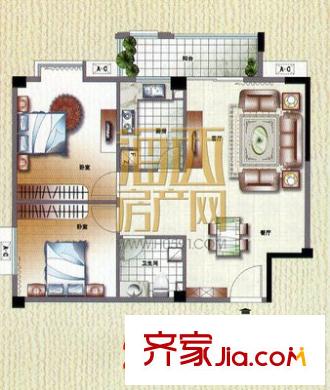 福德世家 3室 戶(hù)型圖