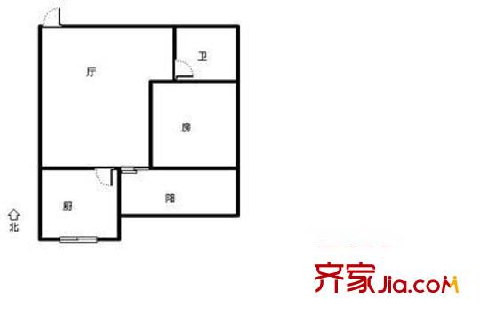 東方嘉景 2室 戶型圖