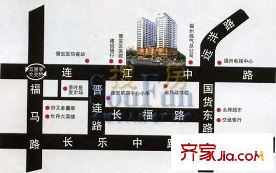東方華庭交通圖