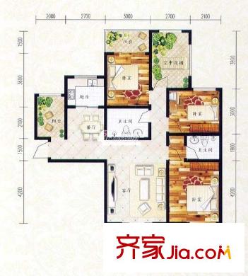 春江御園 4室戶型圖