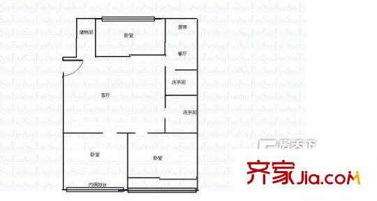 倉山鎮(zhèn)政府宿舍 戶型圖