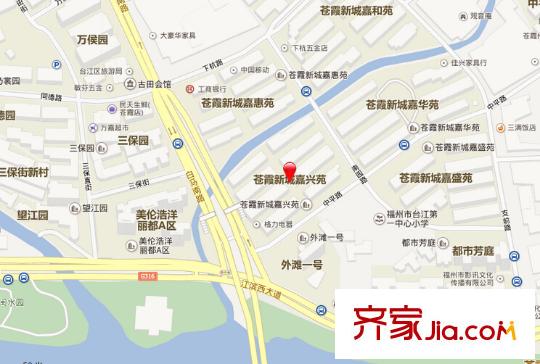蒼霞新城嘉興苑交通圖