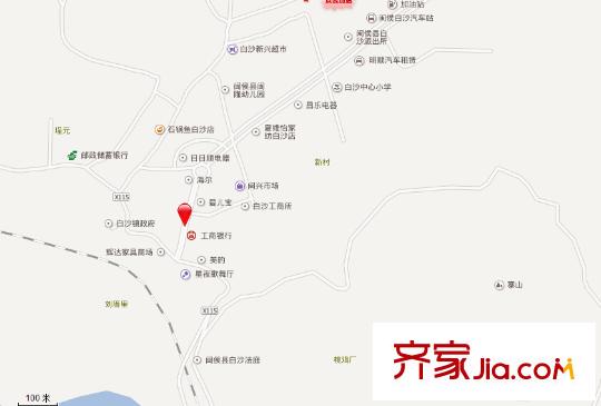 白沙新城交通圖