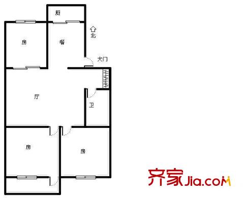 百福苑 3室 戶型圖