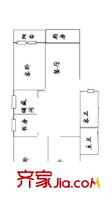 左?；▓@ 3室 戶型圖