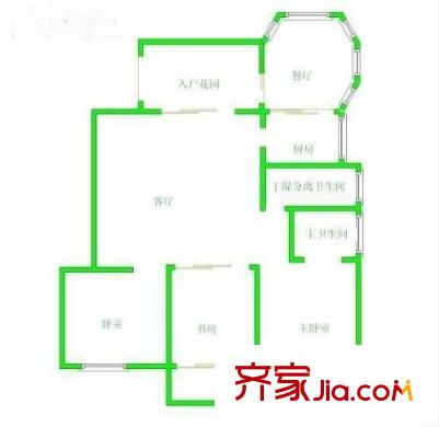 左?；▓@ 3室 戶型圖