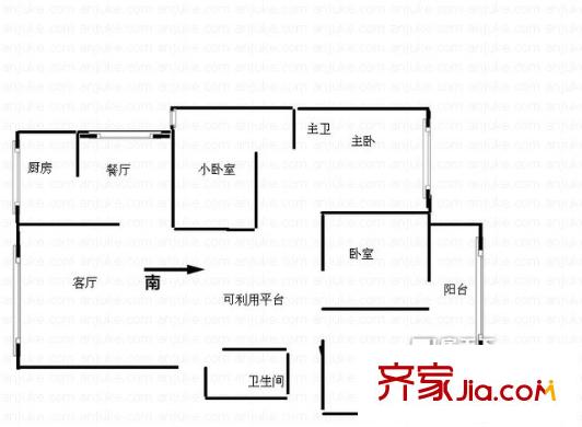 鄭和花園一區(qū) 戶型圖