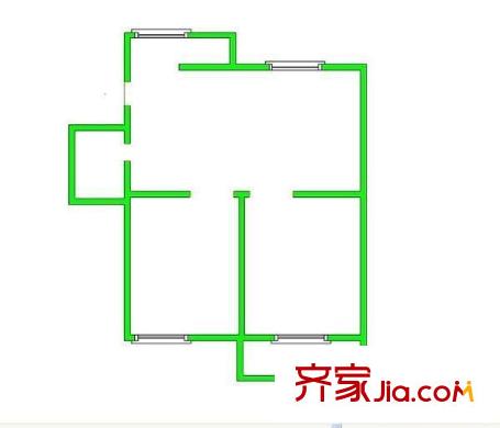 銀華花園二期戶型圖理想家園 2室 戶型圖 2室2廳1衛(wèi)1廚