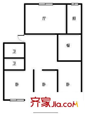文錦佳園 3室 戶型圖
