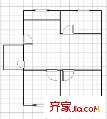 烏山新村 3室 戶型圖