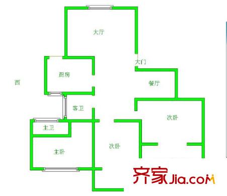 太陽城 3室戶型圖