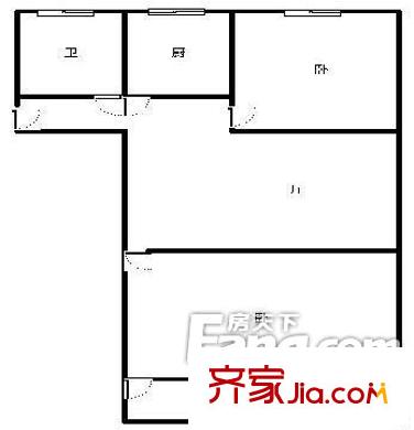 天怡花園 2室戶型圖
