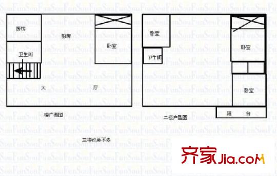 太陽(yáng)城 8室 戶型圖