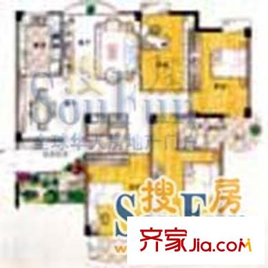 天祥山莊戶型圖4室2廳2衛(wèi)