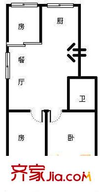 鐵二小區(qū) 3室戶型圖