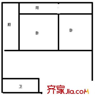 鑫濤苑 2室 戶型圖