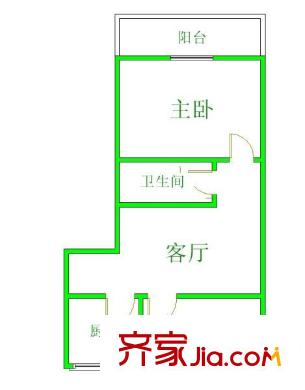 鑫亭新苑 2室戶型圖