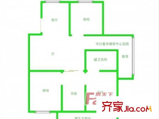 消防公寓 4室 戶型圖