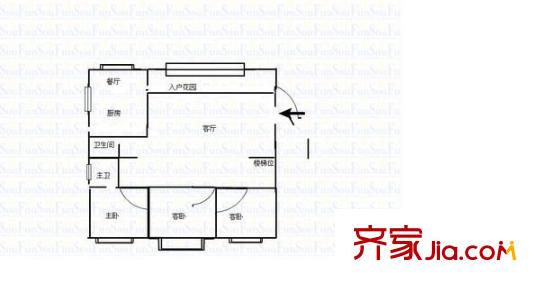時代春秋 5室 戶型圖