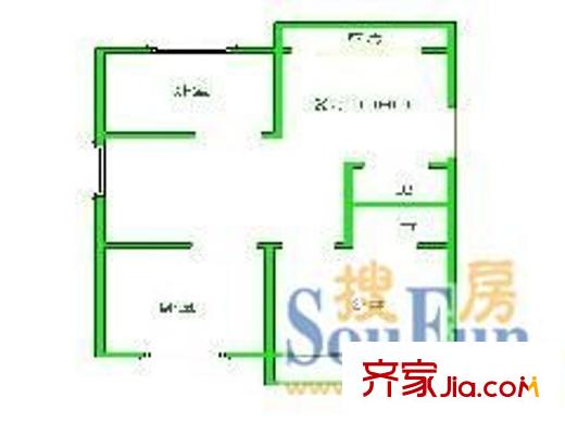 實(shí)達(dá)新苑 1室 戶型圖